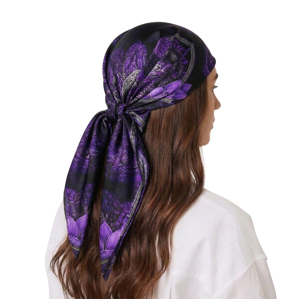 LAVENDARA SILK HEAD SCARF