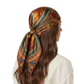 SACRED DHARMA MANDALA SILK HEAD SCARF