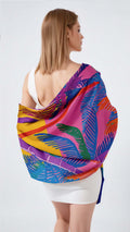 SUNSET PARADISE SILK LONG LADIES SCARF