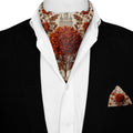 AMARANTH SILK ASCOT AND POCKET SQUARE SET – PREMIUM COLLECTION