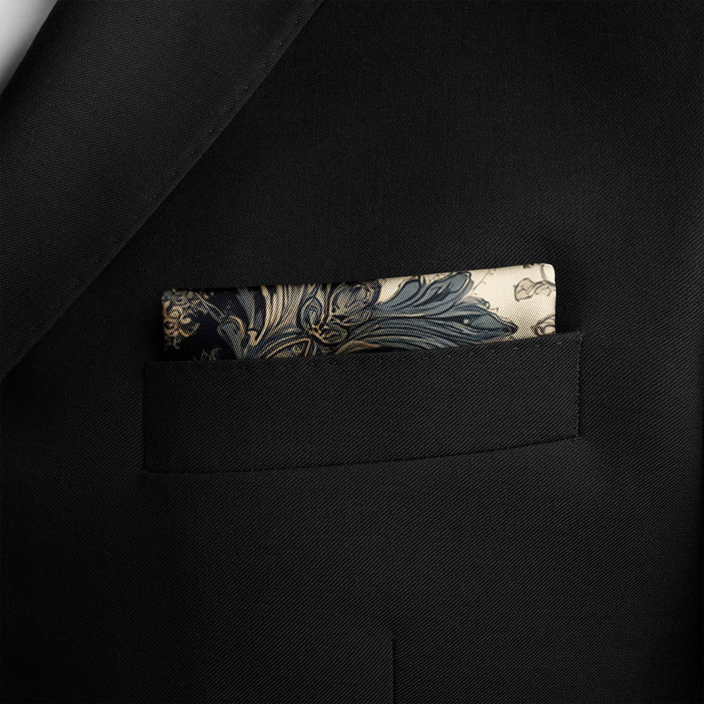 FRAMED SILENCE SILK POCKET SQUARE