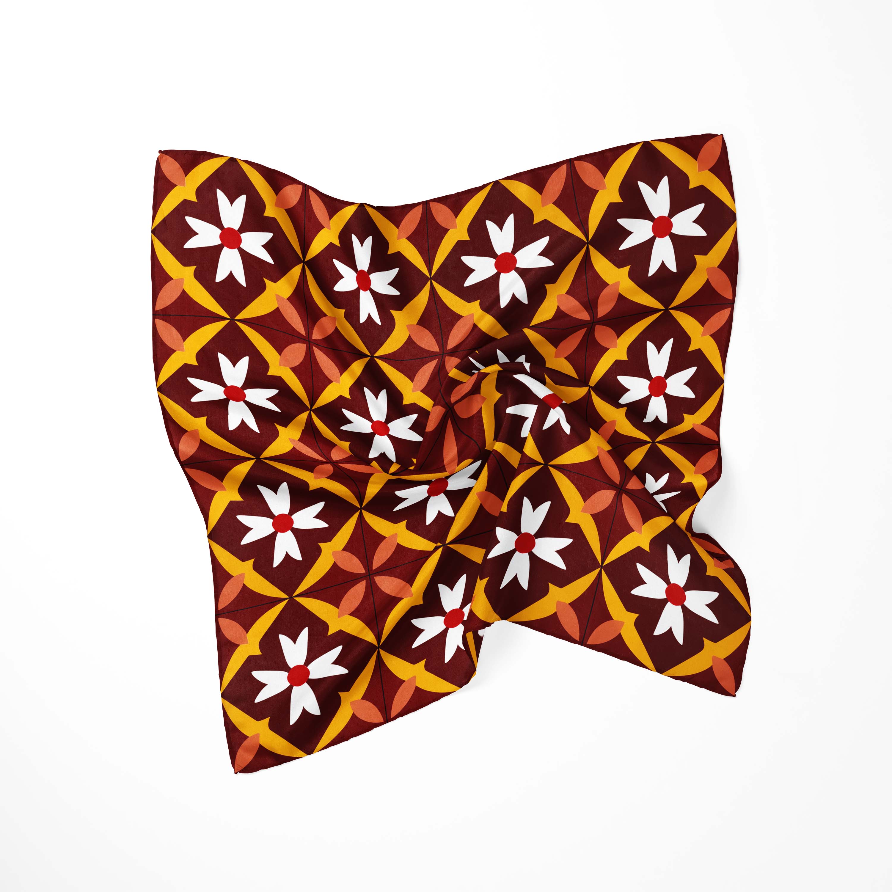 RETRO BLOOM NECK SCARF