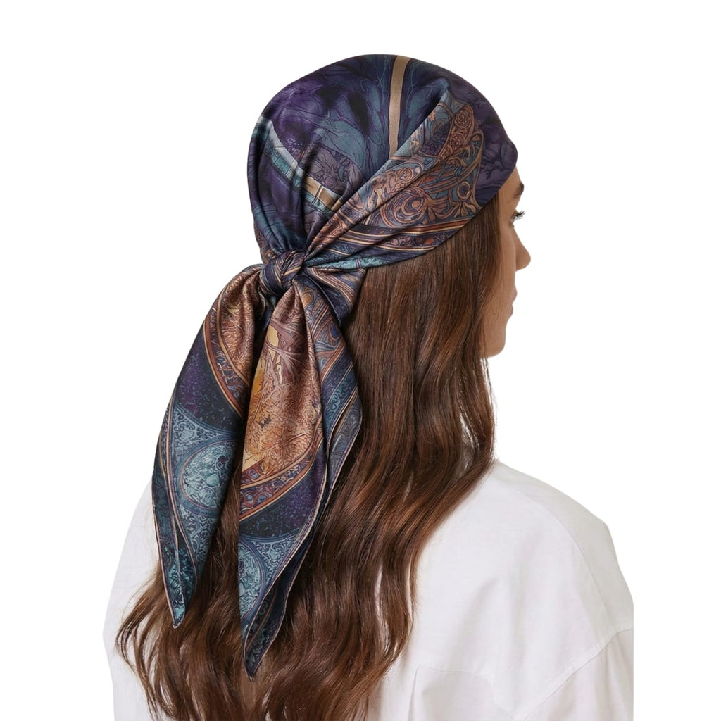 SOLSTICE SILK HEAD SCARF