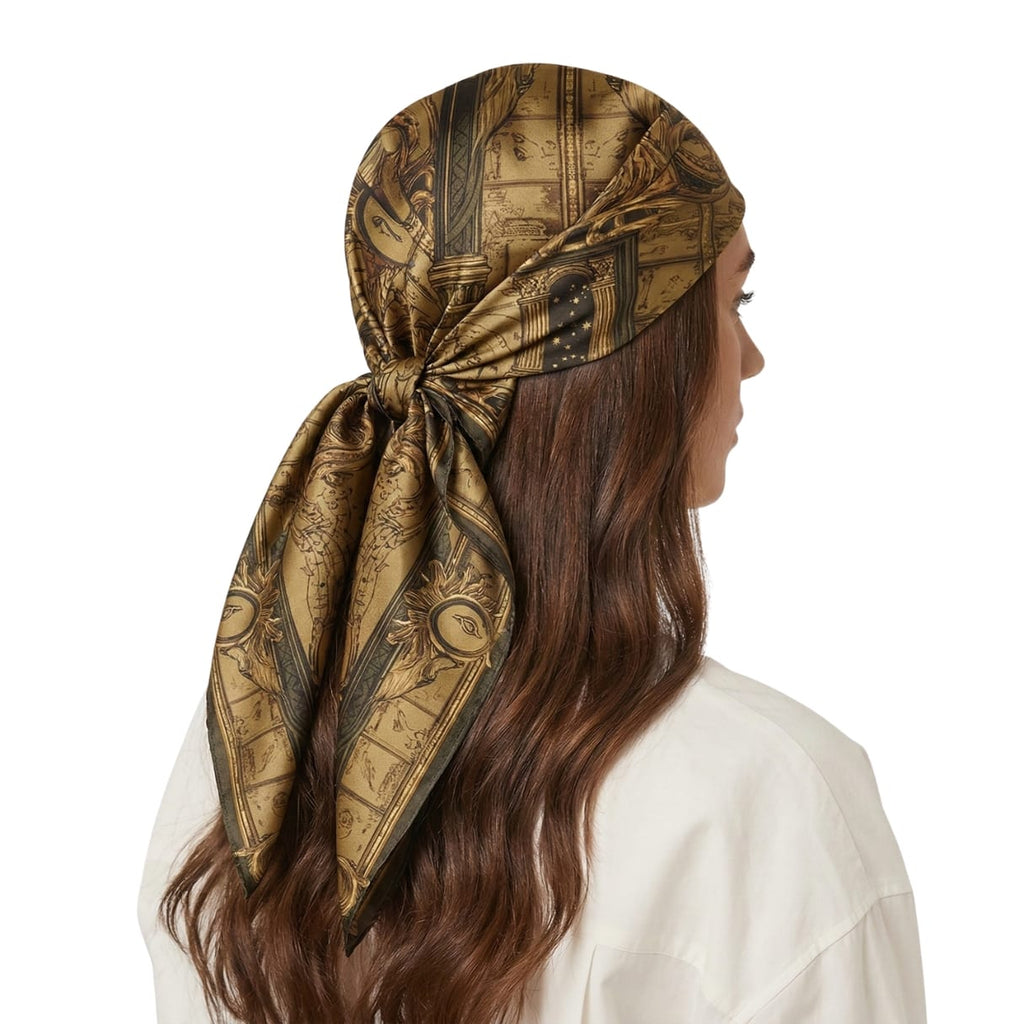 LADY OF MUSIC SILK HEAD SCARF