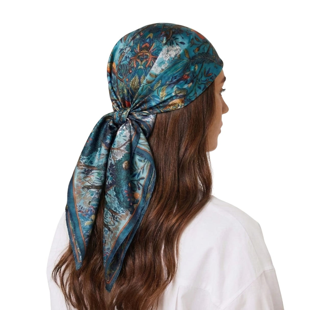 JESSIE ZHAO SILK HEAD SCARF