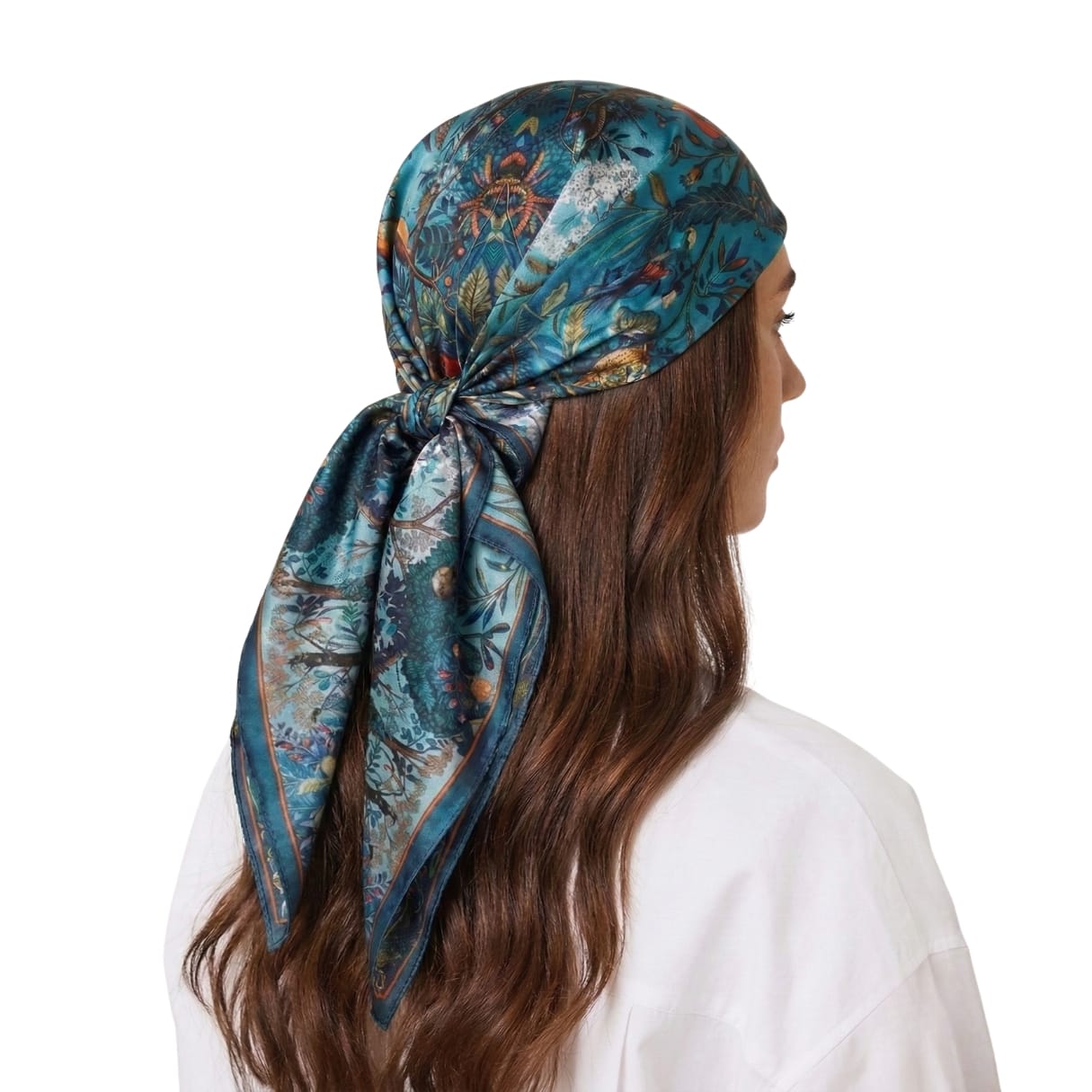 JESSIE ZHAO SILK HEAD SCARF