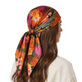 PARADISE FLORAL SILK HEAD SCARF