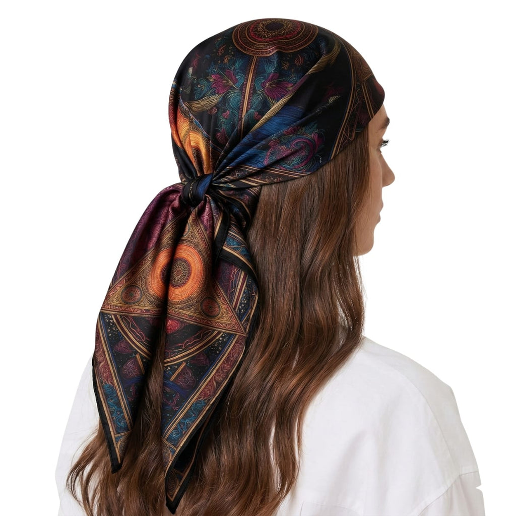 TRINITY OF VISION SILK HEAD SCARF