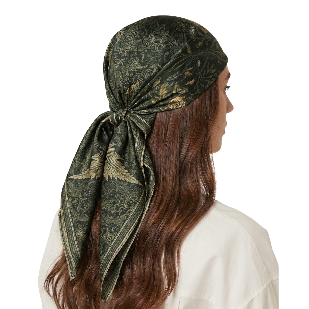 VERDANT SILK HEAD SCARF