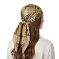 MAJESTIC LOTUS SILK HEAD SCARF