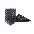 MIDNIGHT DOTS TIE AND POCKET SQUARE SET