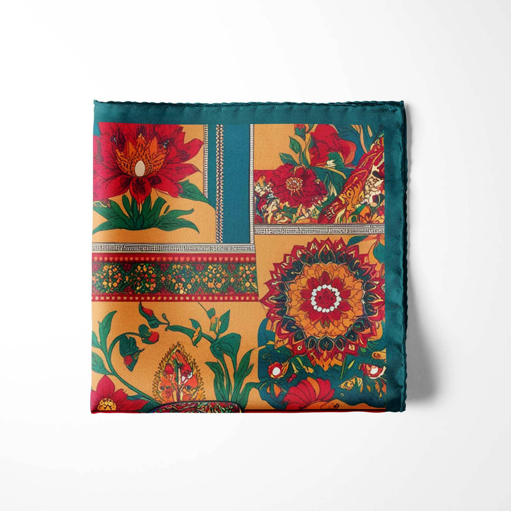 TRUCK ART SILK POCKET SQUARE