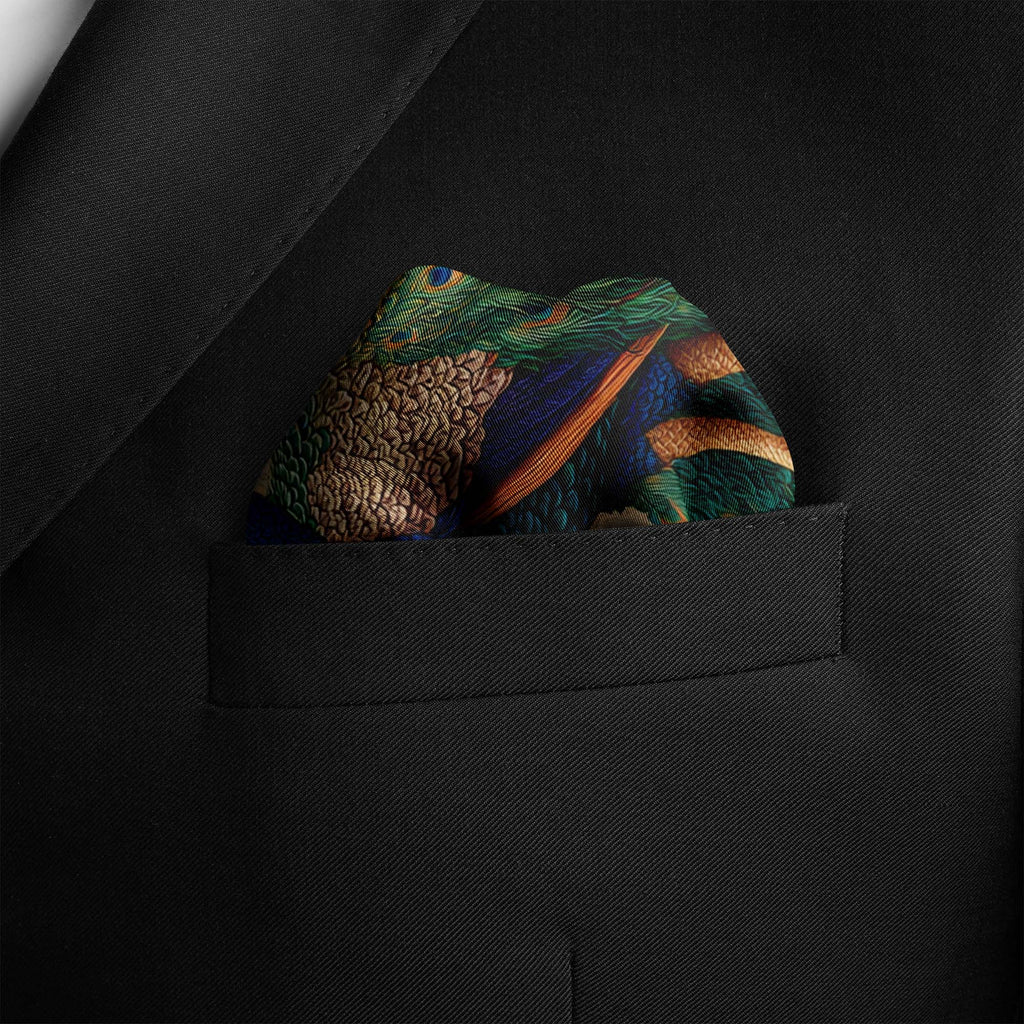 ROYAL PLUME SILK POCKET SQUARE