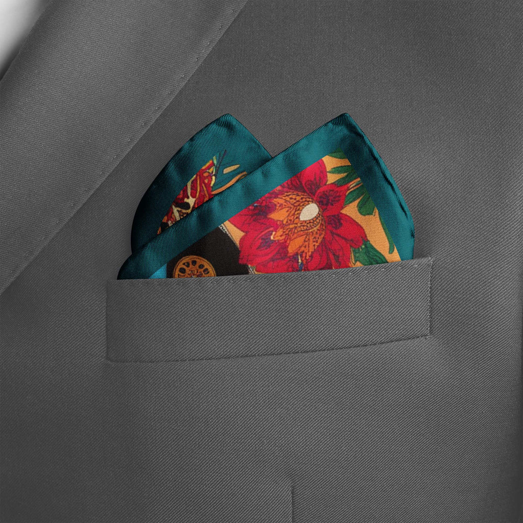 TRUCK ART SILK POCKET SQUARE