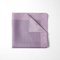 LILAC STRIPE SILK POCKET SQUARE