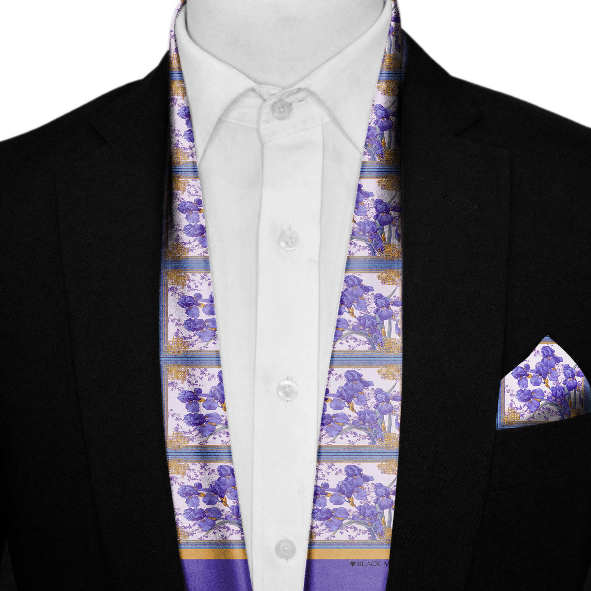 IRISHA MEN SCARF AND POCKET SQUARE SET – PREMIUM COLLECTION