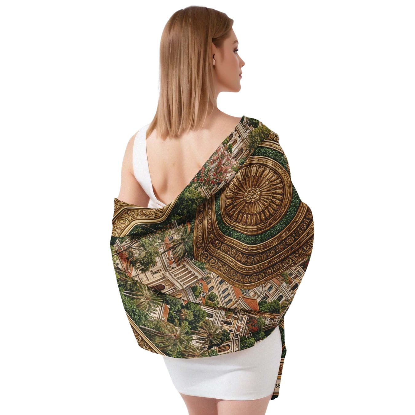 IMPERIAL FLORENTINE SILK LONG LADIES SCARF