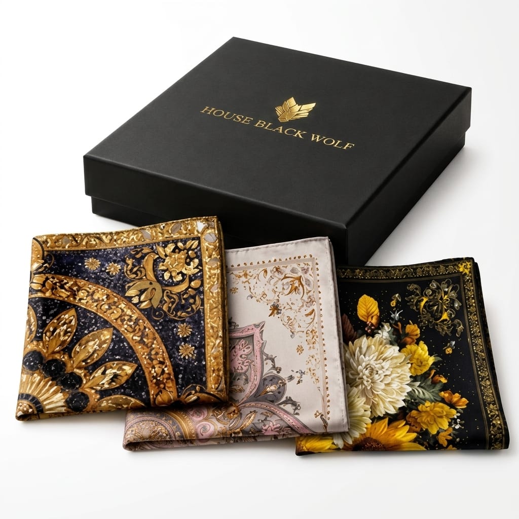 PACK OF 3 POCKET SQUARES