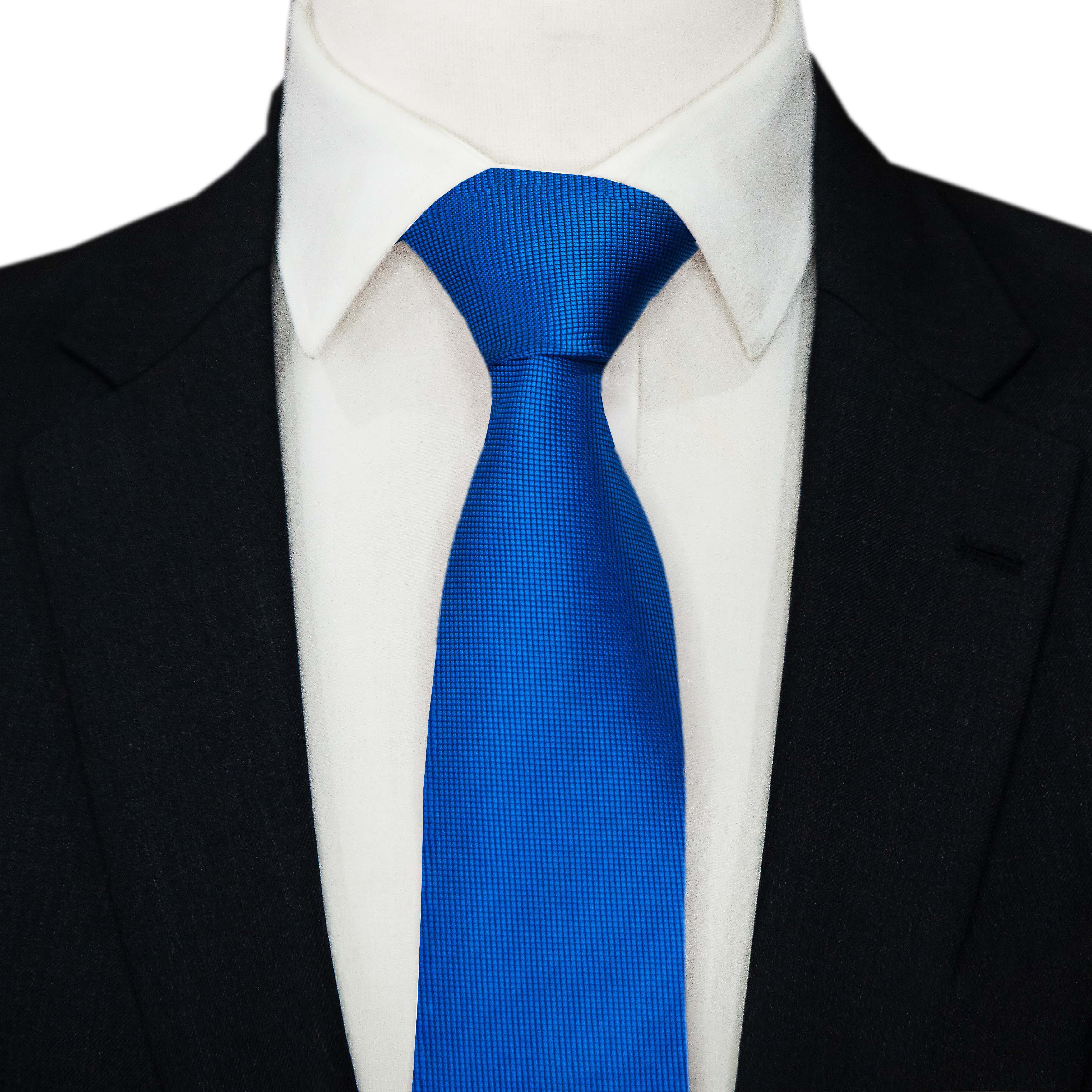 ROYAL BLUE TEXTURE SKINNY TIE