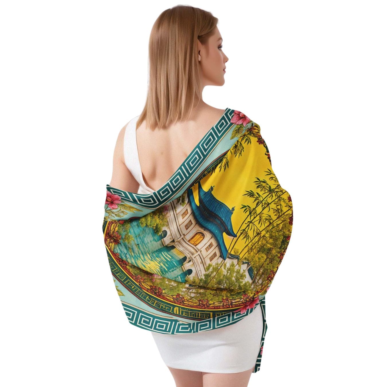 BLOOM SANCTUARY SILK LONG LADIES SCARF