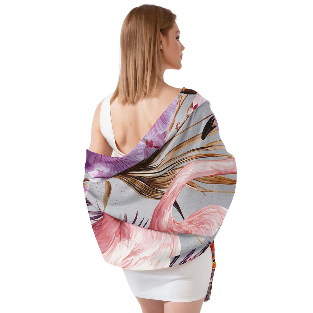 TROPICAL BLUSH HARMONY  SILK LONG LADIES SCARF