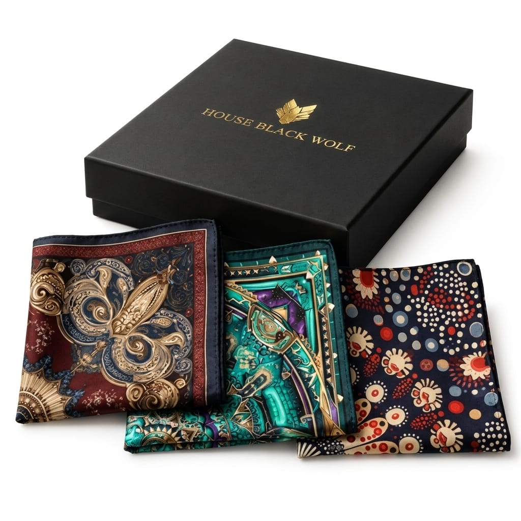PACK OF 3 POCKET SQUARES