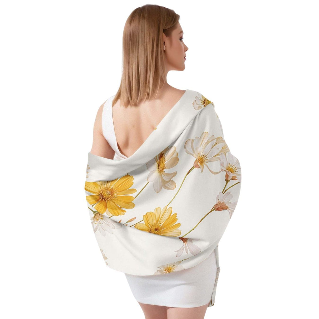 DAISY WHISPER SILK LONG LADIES SCARF