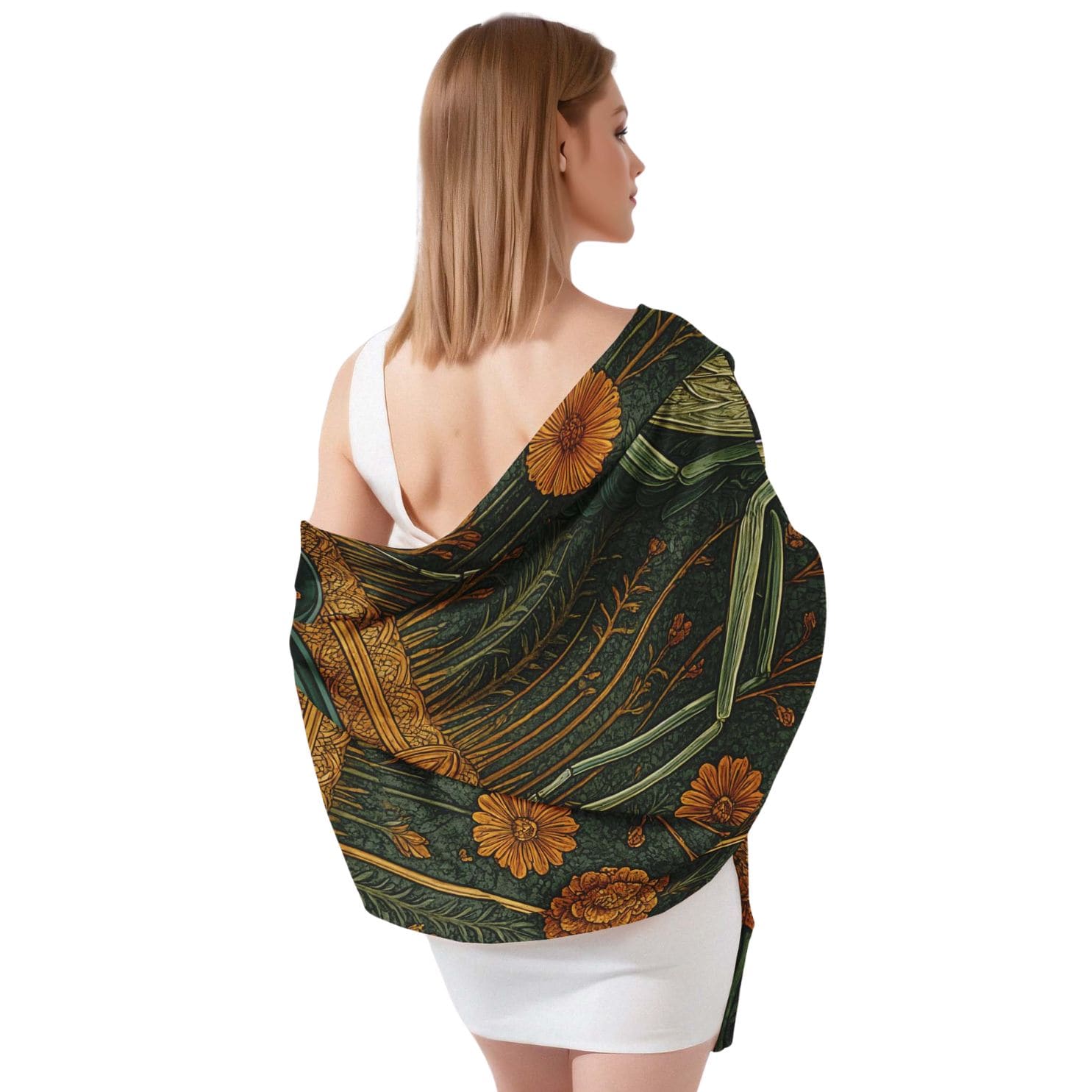 THE MANTIS SERENADE SILK LONG LADIES SCARF