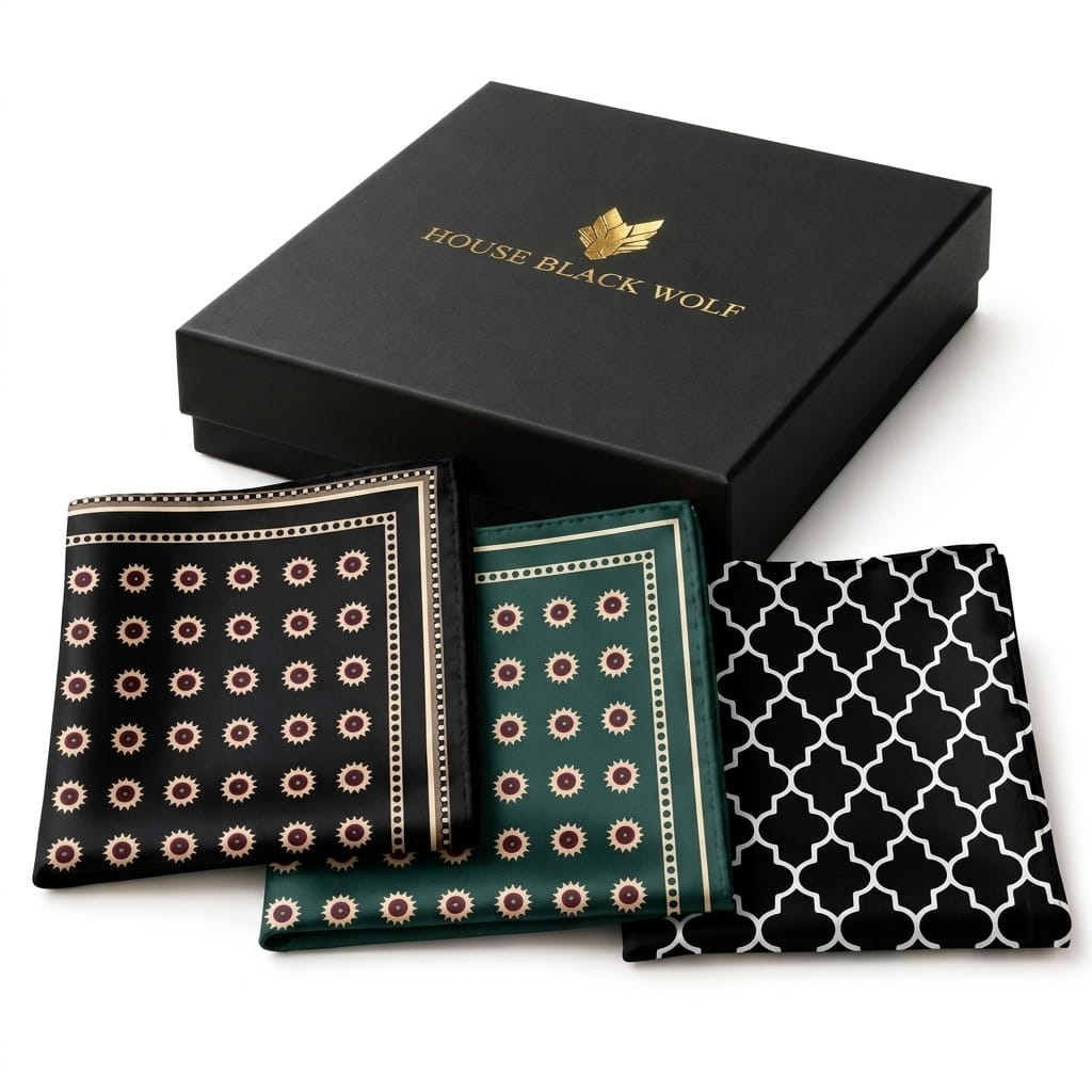 PACK OF 3 POCKET SQUARES