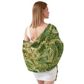 EMERALD PAISLEY SILK LONG LADIES SCARF