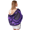 ELEGANT LAVENDER SILK LONG LADIES SCARF