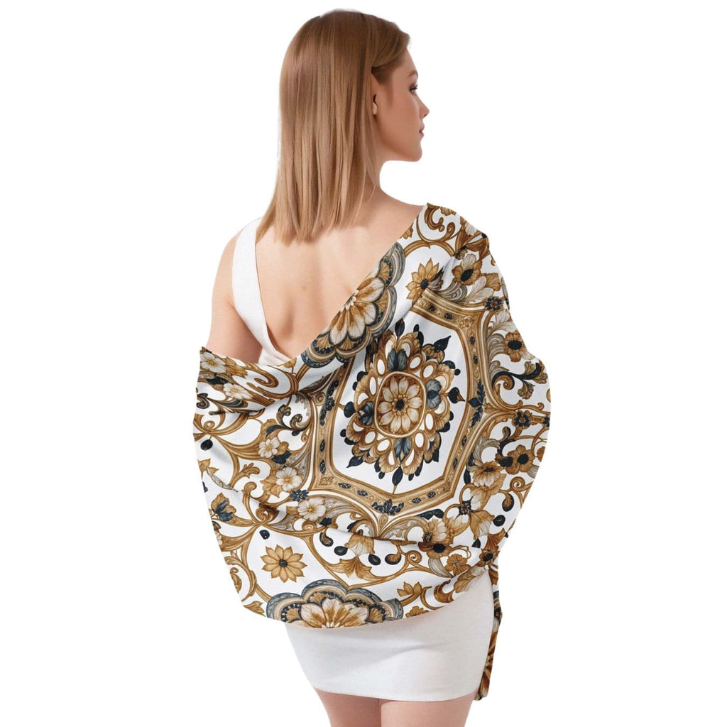 AZTEC OPULENCE SILK LONG LADIES SCARF