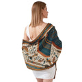 EGYPTIAN EAGLE SILK LONG LADIES SCARF