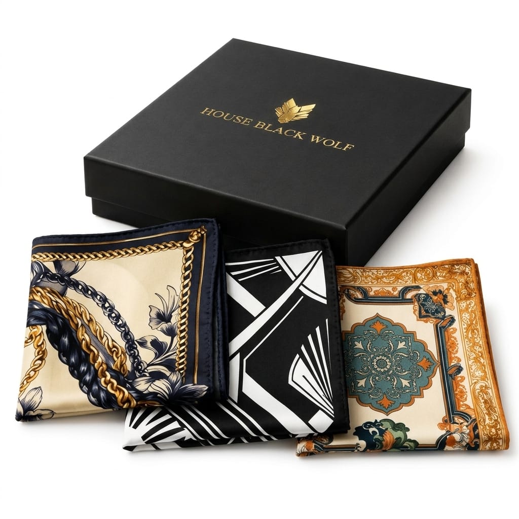 PACK OF 3 POCKET SQUARES