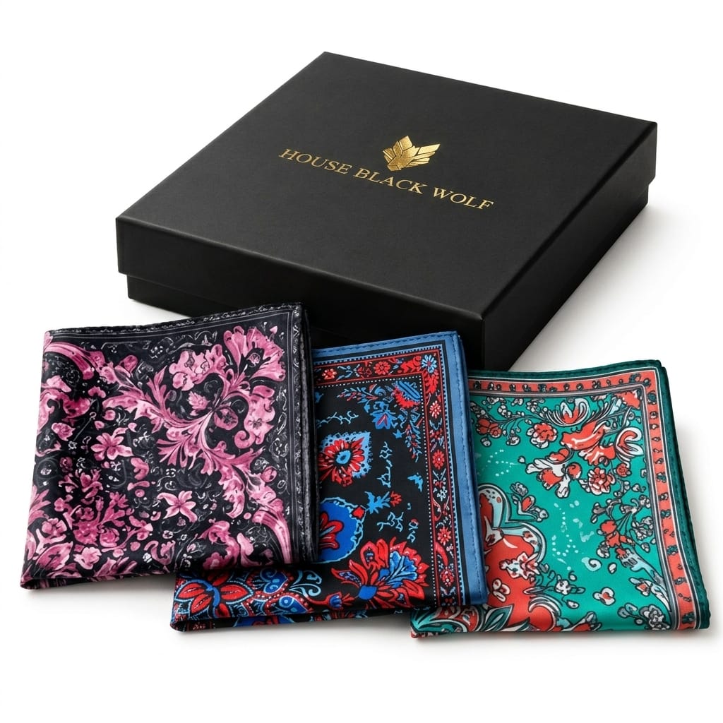 PACK OF 3 POCKET SQUARES