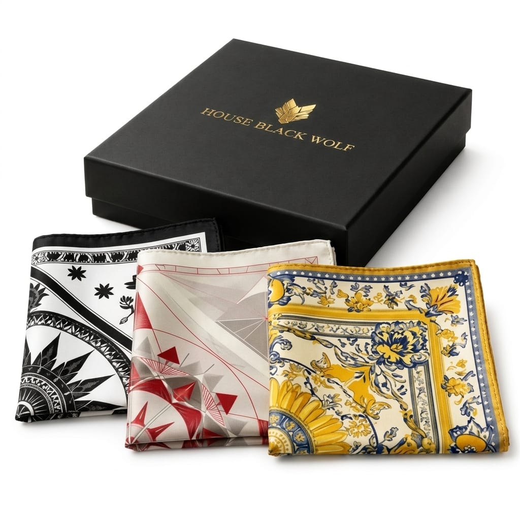 PACK OF 3 POCKET SQUARES