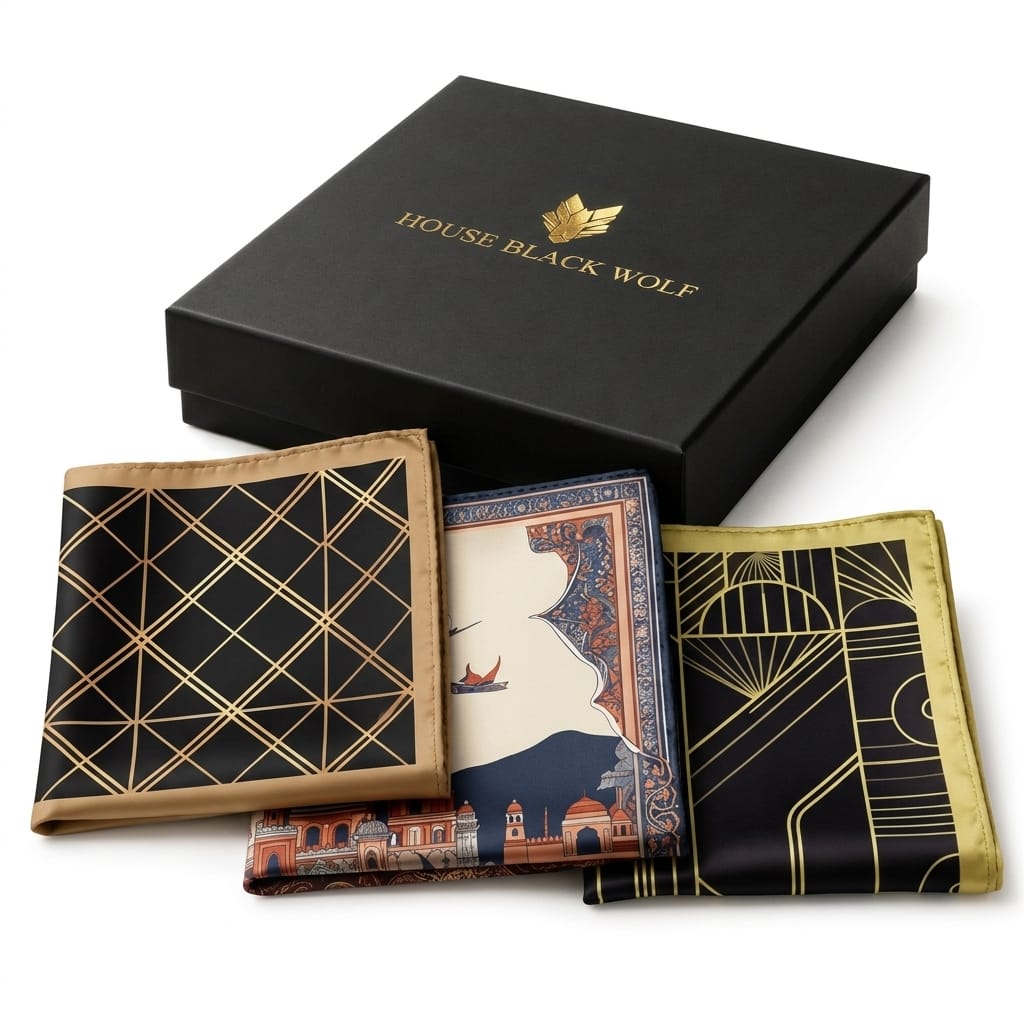 PACK OF 3 POCKET SQUARES