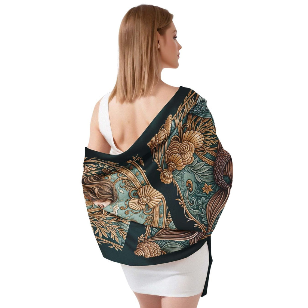 ART NOUVEAU SILK LONG LADIES SCARF