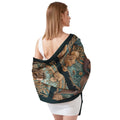 ART NOUVEAU SILK LONG LADIES SCARF