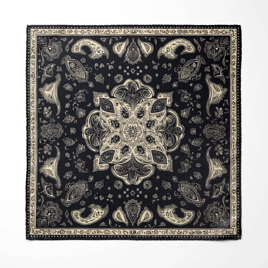 ABSTRACT CLASSIC BANDANA SILK POCKET SQUARE