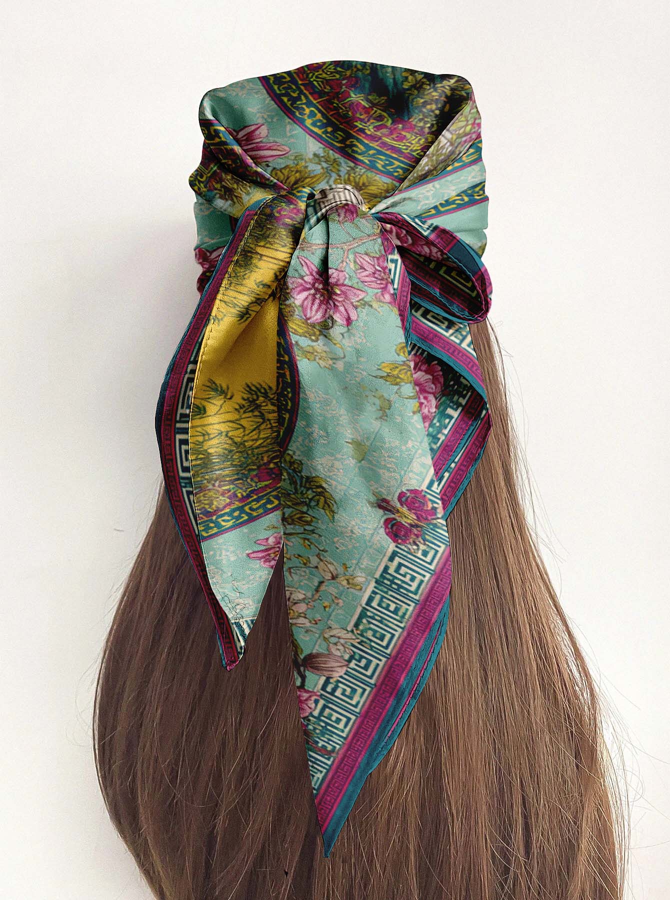 BLOOM SANCTUARY SILK HEAD SCARF