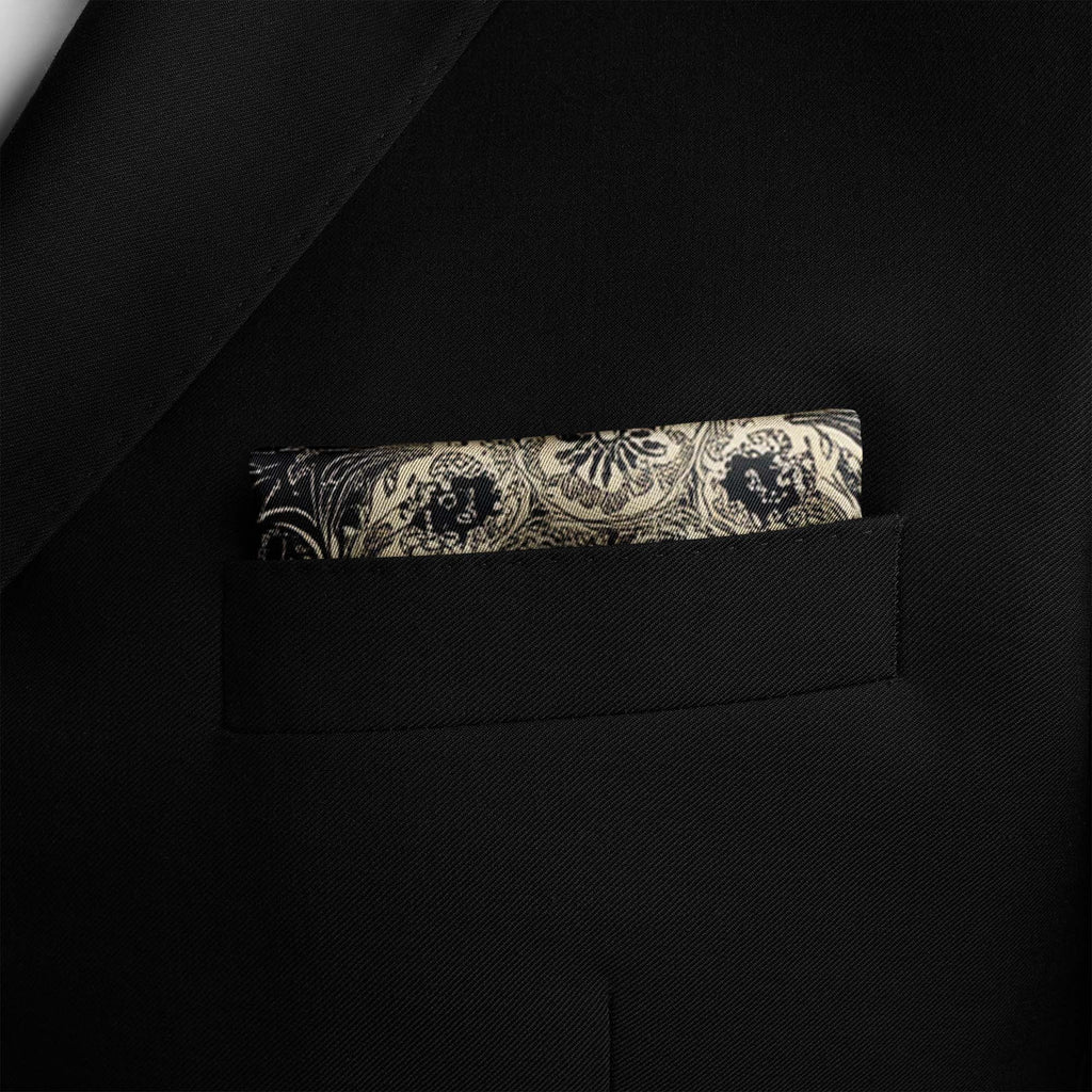 ABSTRACT CLASSIC BANDANA SILK POCKET SQUARE