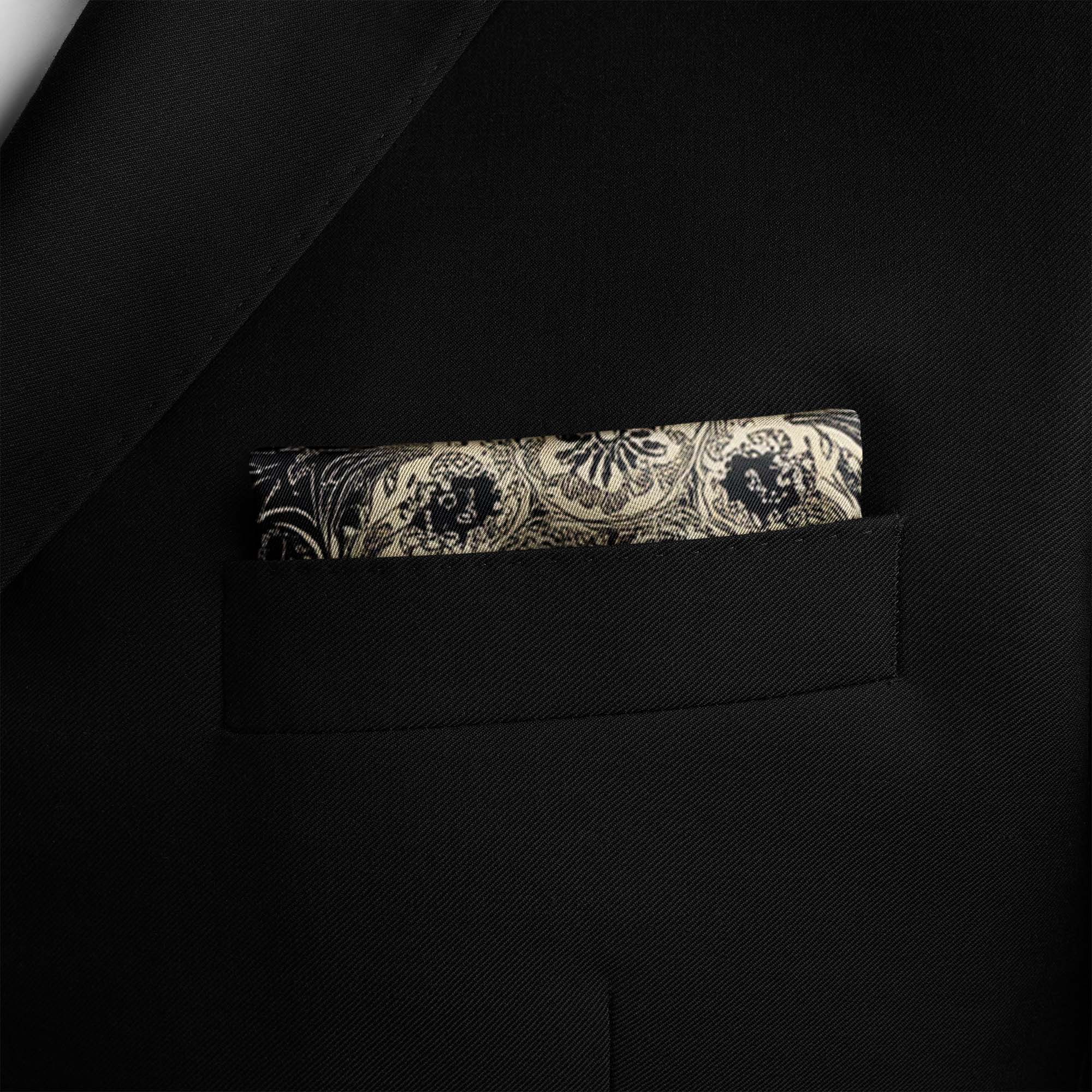ABSTRACT CLASSIC BANDANA SILK POCKET SQUARE