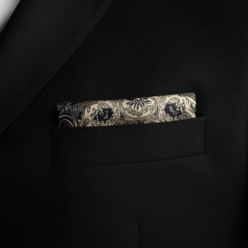 ABSTRACT CLASSIC BANDANA SILK POCKET SQUARE