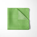 FERN GREEN DOT SILK POCKET SQUARE