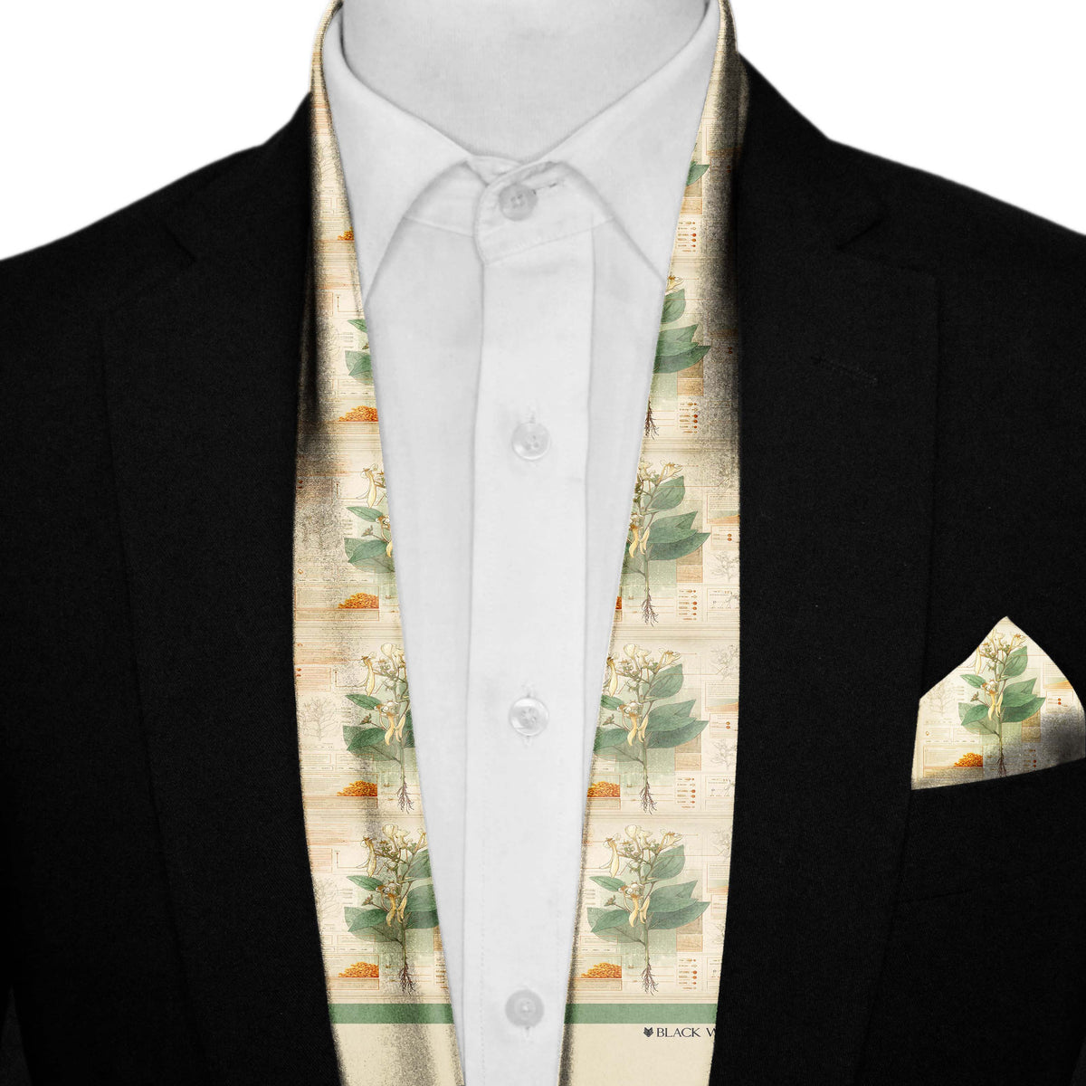 HERBARIUM MEN SCARF AND POCKET SQUARE SET – PREMIUM COLLECTION