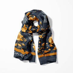 GOLD HUMMINGBIRDS MEN SCARF - PREMIUM COLLECTION