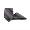 MONOCHROME MIRAGE TIE AND POCKET SQUARE SET