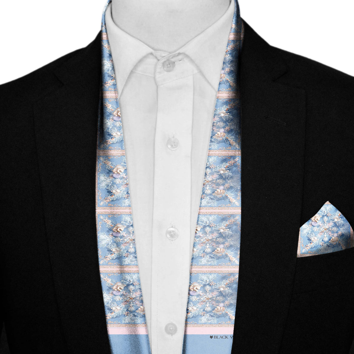 CORALIA MEN SCARF AND POCKET SQUARE SET – PREMIUM COLLECTION