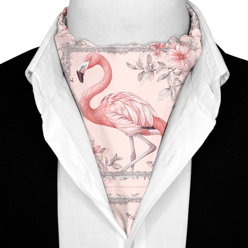 FLAMINGO SILK ASCOT – PREMIUM COLLECTION